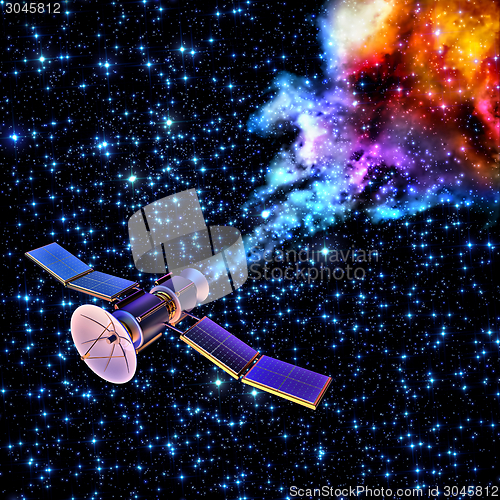 Image of falling artificial satellite has burned up