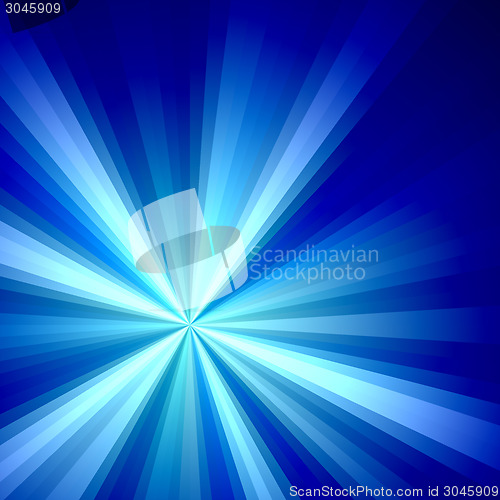 Image of Blue Solar Burst Illustration