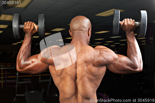 Image of Man Lifts Dumbells