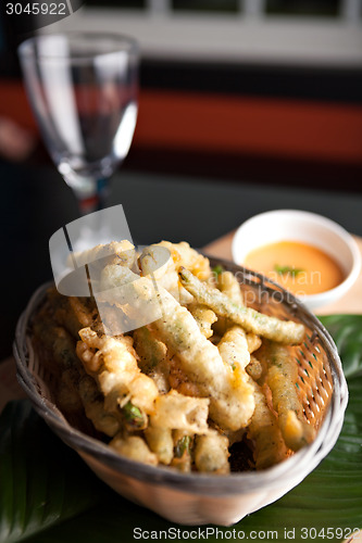 Image of Fried Tempura Asparagus