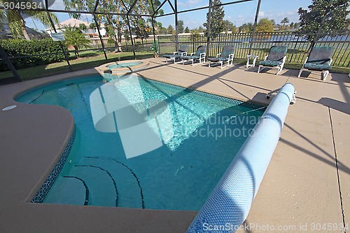 Image of Swimming Pool with Lake View