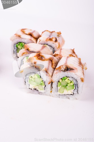 Image of eel sushi roll