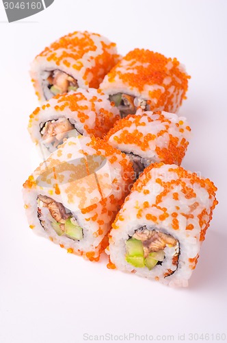 Image of eel sushi roll