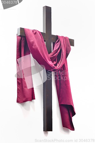 Image of cross on white background