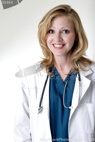 Image of happy lady doctor
