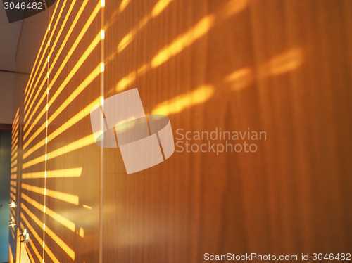 Image of Sunlight through shutter