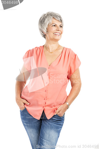 Image of Happy old woman