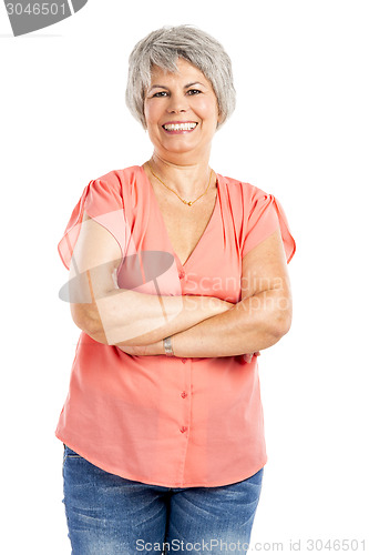 Image of Happy old woman