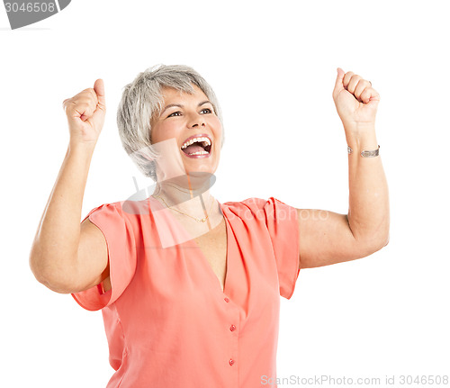 Image of Happy old woman