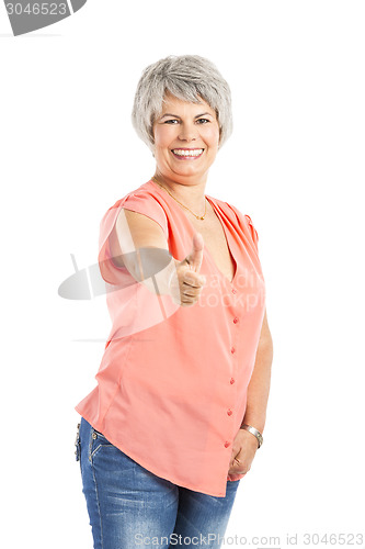 Image of Positive old woman