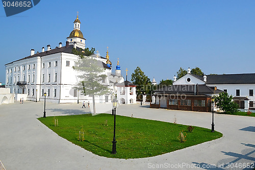 Image of Courtyard of the Tobolsk Kremlin, Russia.