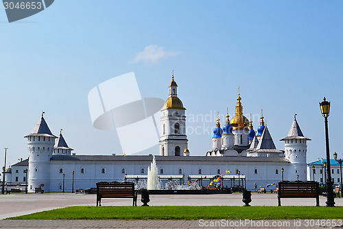 Image of The Tobolsk Kremlin in a summer sunny day, Russia.