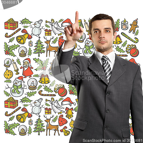 Image of Man Looking For Christmas Gifts