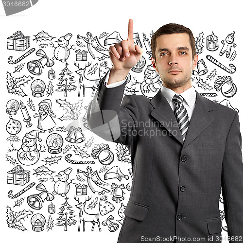 Image of Man Looking For Christmas Gifts