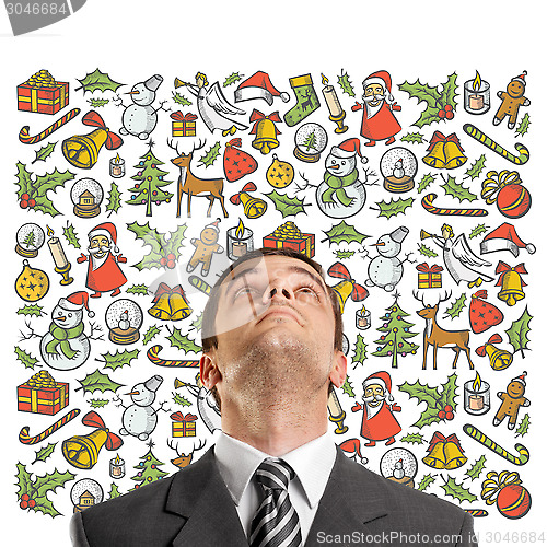Image of Man Looking For Christmas Gifts