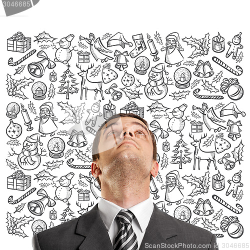Image of Man Looking For Christmas Gifts