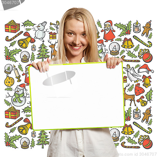 Image of Woman Looking For Christmas Gifts
