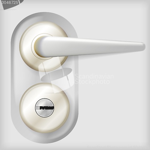 Image of Vector illustration of door handle.