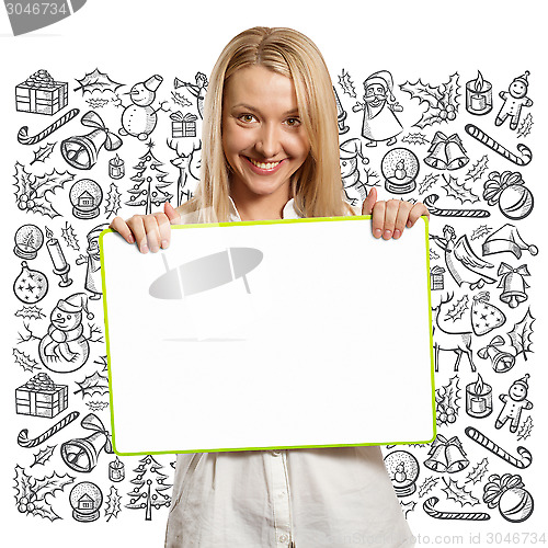 Image of Woman Looking For Christmas Gifts
