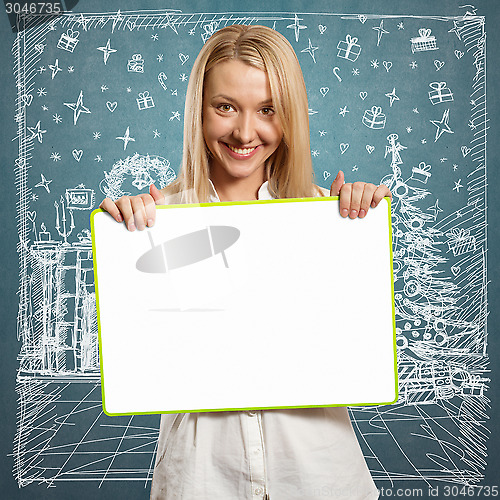 Image of Woman Looking For Christmas Gifts