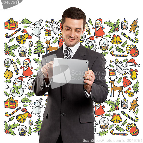 Image of Man Looking For Christmas Gifts