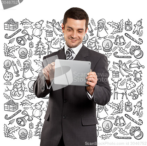 Image of Man Looking For Christmas Gifts