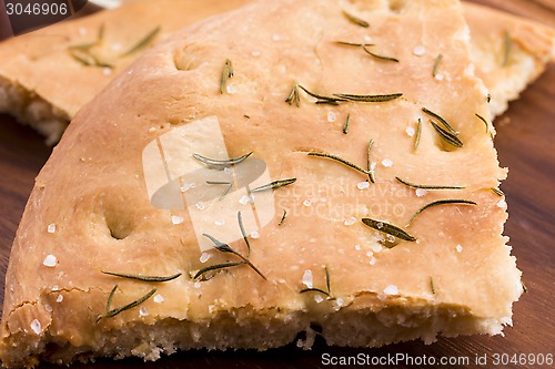 Image of Italian focaccia bread with rosemary