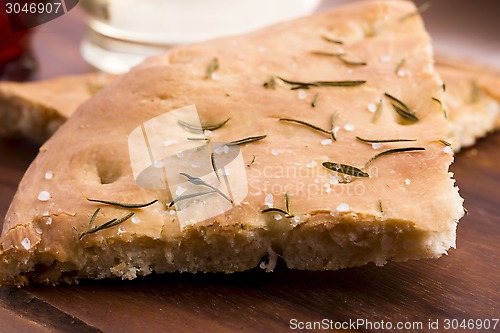 Image of Italian focaccia bread with rosemary