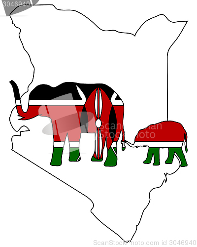 Image of Kenya elephants