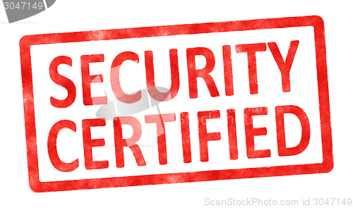 Image of stamp security certified