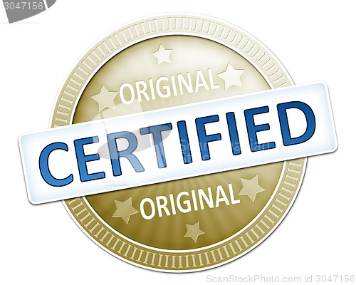 Image of original certified