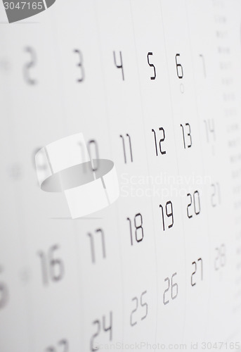 Image of Calendar page