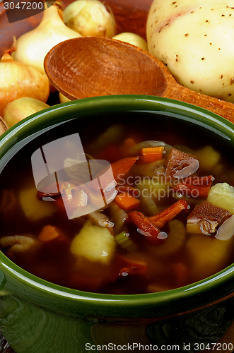 Image of Soup with Chanterelle Mushrooms
