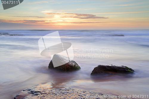 Image of Morning light over the ocean at Bungan Beach Newport