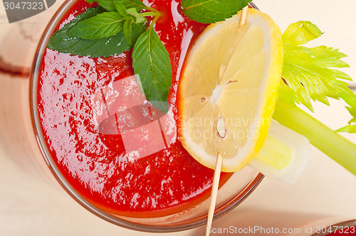 Image of fresh tomato juice