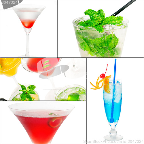 Image of cocktails collage