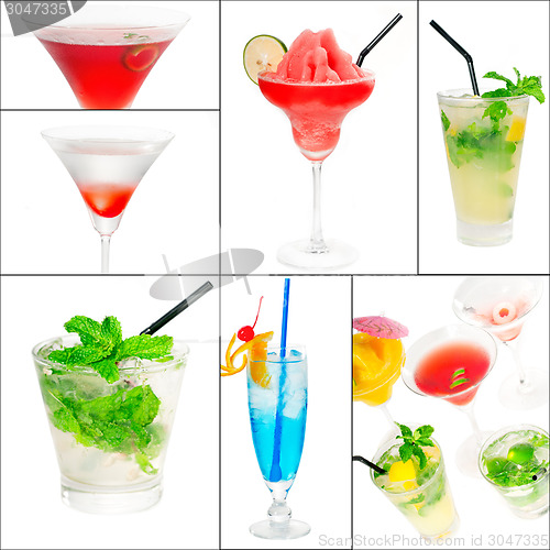 Image of cocktails collage