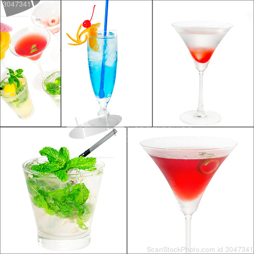 Image of cocktails collage