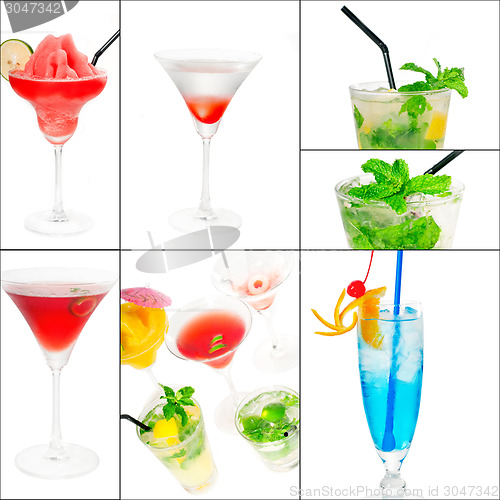 Image of cocktails collage