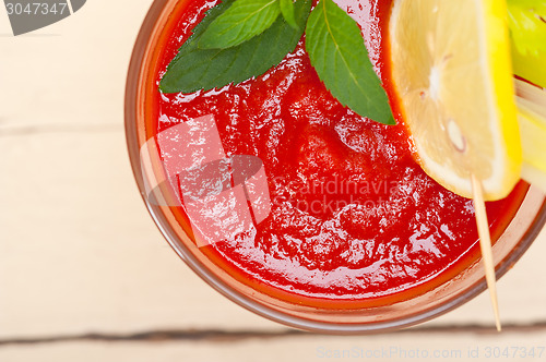 Image of fresh tomato juice