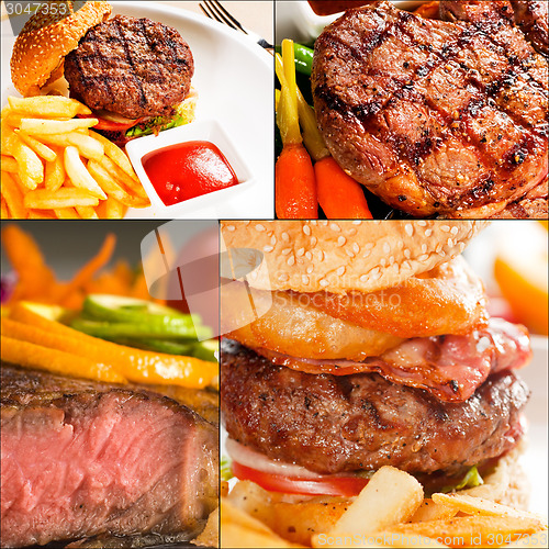 Image of beef dishes collage