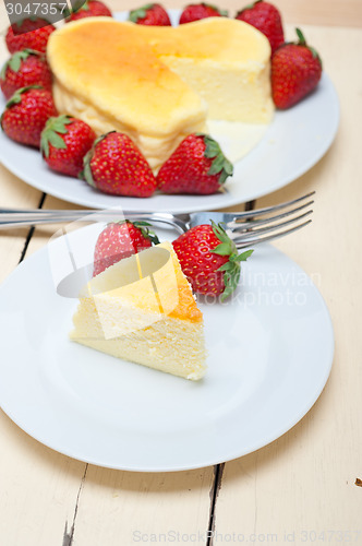 Image of heart cheesecake