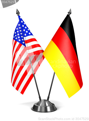 Image of USA and Germany - Miniature Flags.