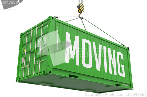 Image of Moving - Green Hanging Cargo Container.