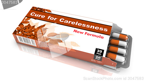 Image of Cure For Carelessness, Gray Open Blister Pack.