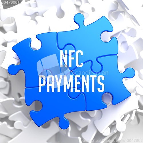 Image of NFC Payments on Blue Puzzle.