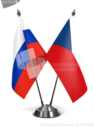Image of Russia and Czech Republic  - Miniature Flags.
