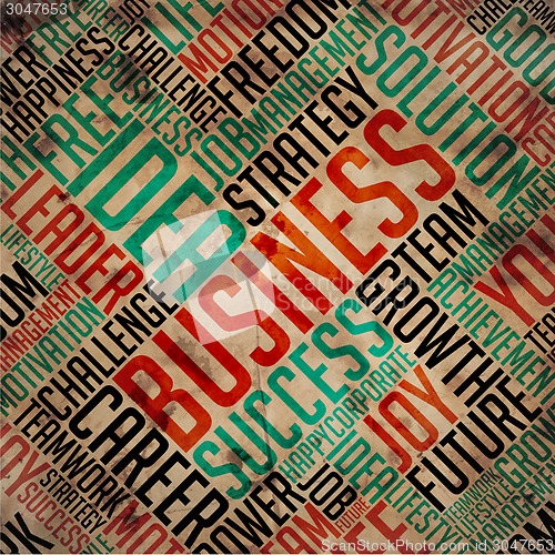 Image of Business - Grunge Word Collage.