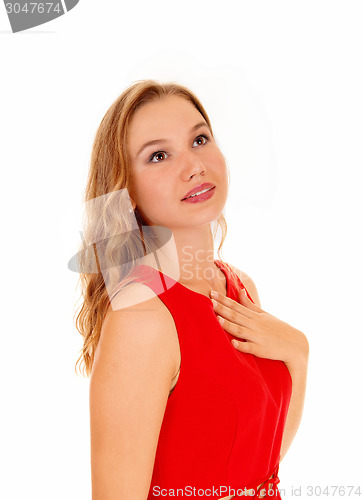 Image of Portrait of young woman. 