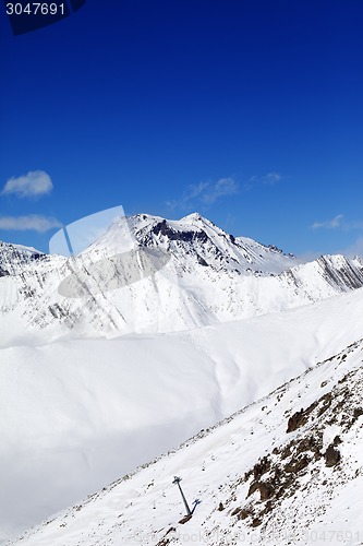 Image of Winter mount at sunshine day